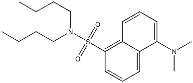 5-Dimethylamino-N,N-dibutyl-1-naphthalenesulfonamide 结构式