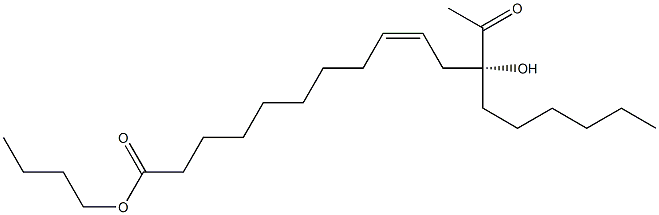 12-Acetylricinoleic acid butyl ester 结构式