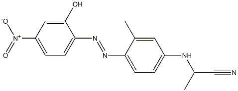 2-[4-(1-Cyanoethylamino)-2-methylphenylazo]-5-nitrophenol 结构式