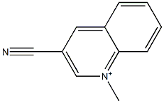 1-Methylquinolinium-3-carbonitrile 结构式