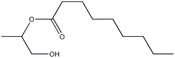 Nonanoic acid 2-hydroxy-1-methylethyl ester 结构式