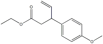 3-(4-Methoxyphenyl)-4-pentenoic acid ethyl ester 结构式