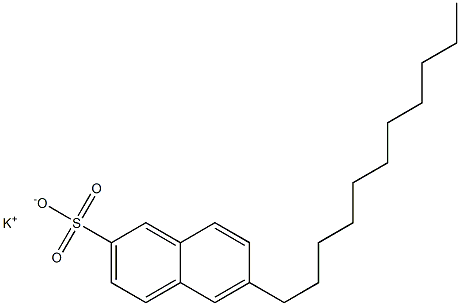 6-Undecyl-2-naphthalenesulfonic acid potassium salt 结构式