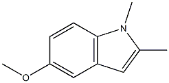 1,2-Dimethyl-5-methoxy-1H-indole 结构式