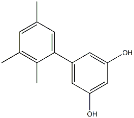 5-(2,3,5-Trimethylphenyl)benzene-1,3-diol 结构式