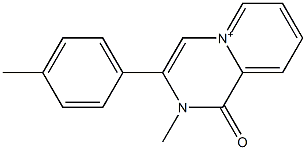 1,2-Dihydro-2-methyl-1-oxo-3-(p-tolyl)pyrido[1,2-a]pyrazin-5-ium 结构式