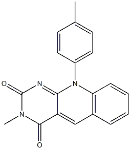 10-(p-Tolyl)-3-methylpyrimido[4,5-b]quinoline-2,4(3H,10H)-dione 结构式