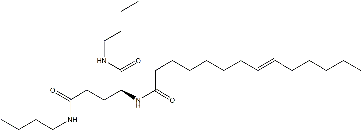 N2-(8-Tetradecenoyl)-N1,N5-dibutylglutaminamide 结构式