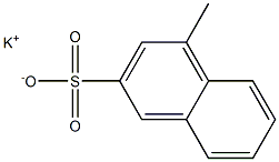 4-Methyl-2-naphthalenesulfonic acid potassium salt 结构式