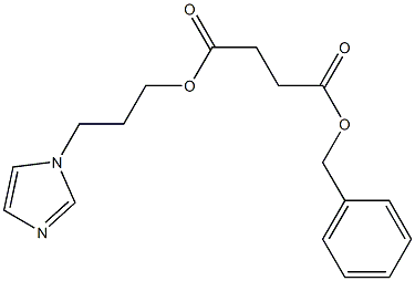 Succinic acid 1-(benzyl)4-[3-(1H-imidazol-1-yl)propyl] ester 结构式