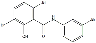 3,3',6-Tribromo-2-hydroxybenzanilide 结构式