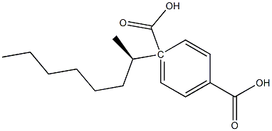 (-)-Terephthalic acid hydrogen 1-[(R)-1-methylheptyl] ester 结构式