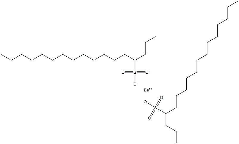 Bis(heptadecane-4-sulfonic acid)barium salt 结构式