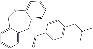 11-[4-(Dimethylaminomethyl)benzoyl]-6,11-dihydrodibenzo[b,e]thiepin 结构式