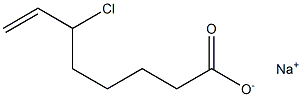 6-Chloro-7-octenoic acid sodium salt 结构式