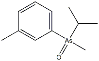 Isopropylmethyl(3-methylphenyl)arsine oxide 结构式