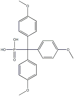 4,4',4''-Trimethoxytritylphosphonic acid 结构式