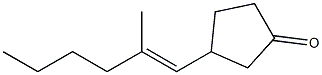 3-[(E)-2-Methyl-1-hexenyl]cyclopentanone 结构式