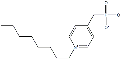4-Phosphonatomethyl-1-octylpyridinium 结构式