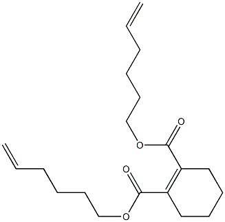 1-Cyclohexene-1,2-dicarboxylic acid bis(5-hexenyl) ester 结构式