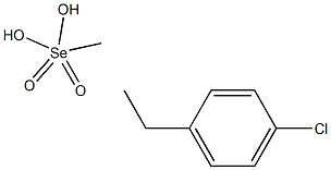 2-(4-Chlorophenyl)ethaneselenoic acid Se-methyl ester 结构式