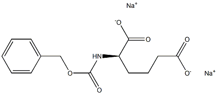 [R,(-)]-2-[[(Benzyloxy)carbonyl]amino]adipic acid disodium salt 结构式