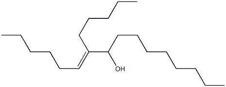 (E)-7-Pentyl-6-hexadecen-8-ol 结构式