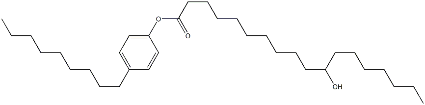 11-Hydroxystearic acid 4-nonylphenyl ester 结构式