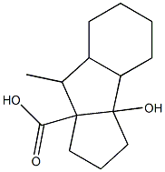 2-Methyl-9-hydroxytricyclo[7.3.0.03,8]dodecane-1-carboxylic acid 结构式