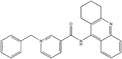 3-[[(1,2,3,4-Tetrahydroacridin)-9-yl]carbamoyl]-1-benzylpyridin-1-ium 结构式