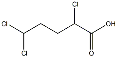 2,5,5-Trichlorovaleric acid 结构式