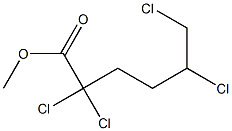 2,2,5,6-Tetrachlorocaproic acid methyl ester 结构式