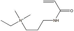 [3-(Acryloylamino)propyl](ethyl)dimethylaminium 结构式