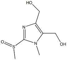 1-Methyl-2-(methylsulfinyl)-4,5-bis(hydroxymethyl)-1H-imidazole 结构式