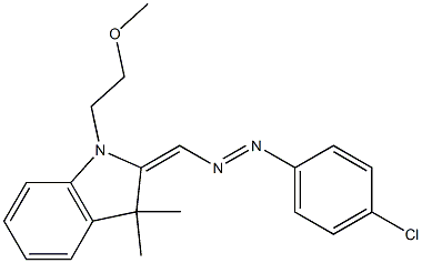 2-(4-Chlorophenylazomethylene)-1-(2-methoxyethyl)-3,3-dimethylindoline 结构式