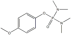 Di(dimethylamino)phosphinic acid (4-methoxyphenyl) ester 结构式