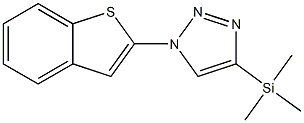 4-Trimethylsilyl-1-(benzo[b]thiophen-2-yl)-1H-1,2,3-triazole 结构式