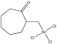 2-[(Trichlorostannyl)methyl]cycloheptan-1-one 结构式