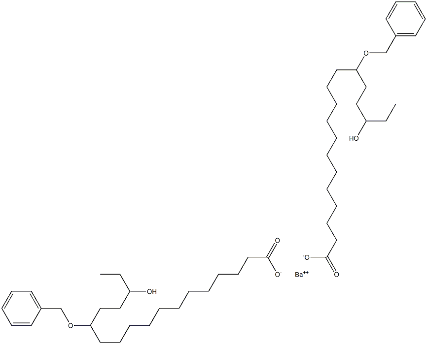 Bis(13-benzyloxy-16-hydroxystearic acid)barium salt 结构式
