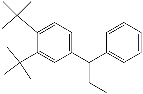 1-(3,4-Di-tert-butylphenyl)-1-phenylpropane 结构式