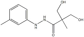 2,2-Bis(hydroxymethyl)propionic acid N'-(m-tolyl) hydrazide 结构式