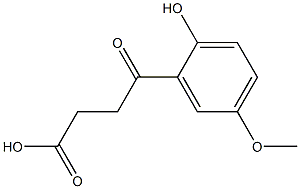 3-[2-Hydroxy-5-methoxybenzoyl]propionic acid 结构式