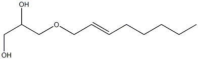 3-(2-Octenyloxy)-1,2-propanediol 结构式