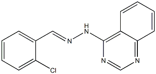 4-[N'-(2-Chlorobenzylidene)hydrazino]quinazoline 结构式