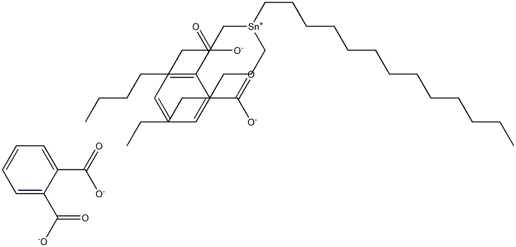 Bis(phthalic acid 1-tridecyl)dioctyltin(IV) salt 结构式