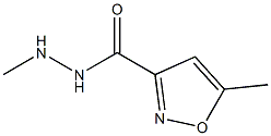 N',5-Dimethyl-3-isoxazolecarbohydrazide 结构式