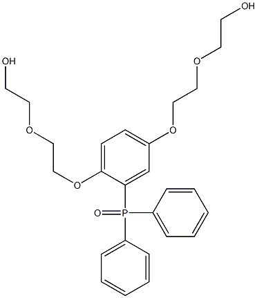 2,2'-[[2-(Diphenylphosphinoyl)-1,4-phenylenedioxy]bis(ethyleneoxy)]diethanol 结构式