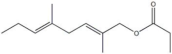 Propionic acid 2,5-dimethyl-2,5-octadienyl ester 结构式