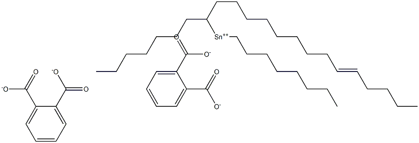 Bis[phthalic acid 1-(9-tetradecenyl)]dioctyltin(IV) salt 结构式