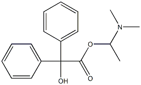 Diphenylglycolic acid 1-(dimethylamino)ethyl ester 结构式